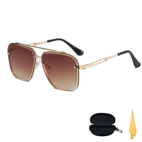 Pickelect Aviator Sunglasses, Pickelect Pe04 Sunglasses, Gradient Uv400 Protection, Tangle Free Square sunglasses, Unisexl