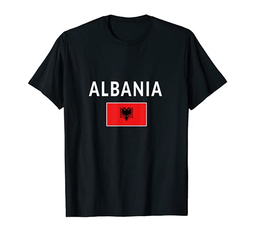 Albania T-shirt Albania Tee Bandera recuerdo Regalo Shqiperi Camiseta
