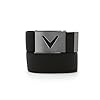 Callaway Men’s V-Logo Web Golf Belt, Durable Textured Stretch Material, Metal Tip & Adjustable Buckle, Solid Color