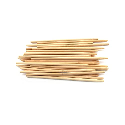 Bamboomn - 5Mm Semi-Point Candy Apple Bamboo Skewers - 6.5' (16.5Cm) - 1,000 Pieces