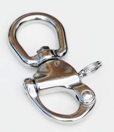 Stainless Steel Swivel Eye Snap Shackle with Large Bail 3-1/2