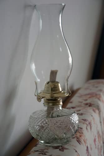 Vintage Glass Oil Lamp (Large)