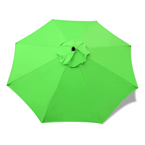 Sunnyglade 9ft Patio Umbrella Replacement Canopy Market Umbrella Top Outdoor Umbrella Canopy with 8 Ribs (Grass green) - Image 6