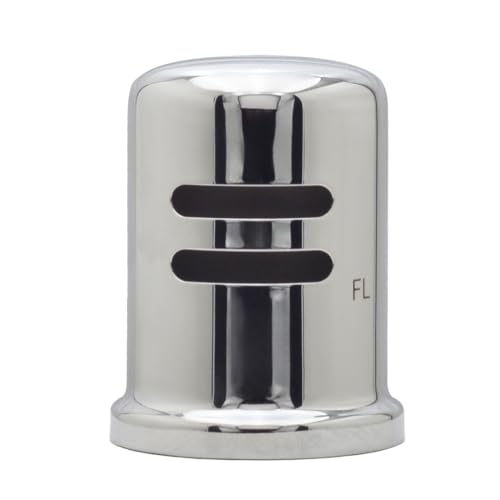 Westbrass D201-1-26 1-3/4" x 2-3/4" Solid Brass Air Gap Cap Only, Skirted, Polished Chrome