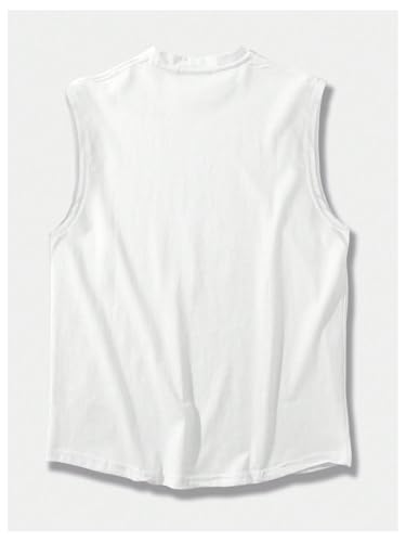 Men's Lion Graphic Workout Muscle Tank Tops Crew Neck Sleeveless Cut Off Shirts2