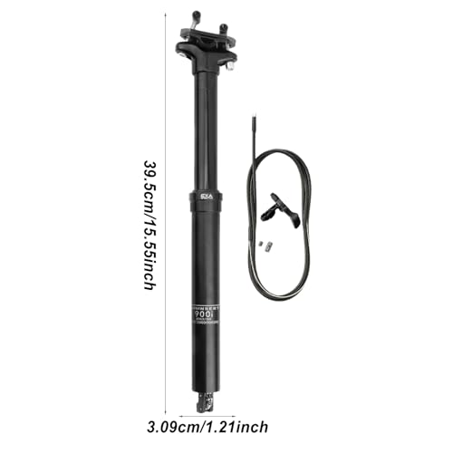 Tige de selle réglable en alliage d'aluminium robuste pour vélo de route