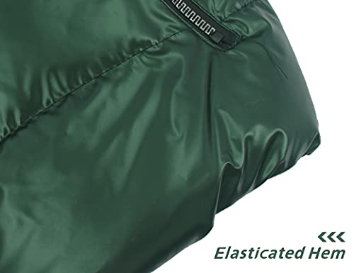 Happy Cherry Boys Shiny Quilted Vest, Teens Hooded Vest Zipper Sleeveless Jacket3