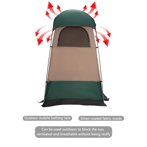 Carpa ducha camping privacidad portátil 63x63x94.5 in miniatura 4
