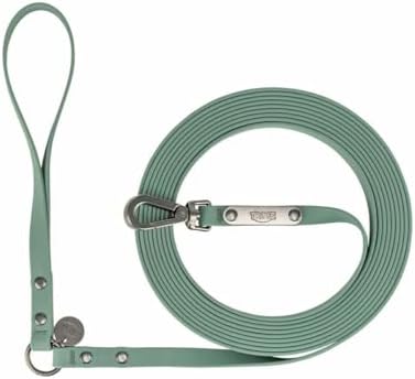 TRIXIE Hunde-Schleppleine City-Style S–M 10 m/13 mm – Salbei | Lange Leine für sicheren Freilauf – für kleine Hunde, rutschfest und mit praktischer Handschlaufe, robust verarbeitet