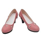 YXIDLMCOS Elphelt Valentine Cosplay Shoes Boots Cosplay Shoes Custom Made Props Anime W3753 (23CM)
