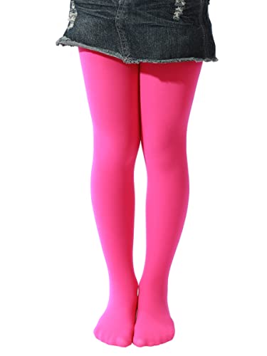 Image of EVERSWE Girls Semi Opaque Footed Tights, Microfiber Tights
