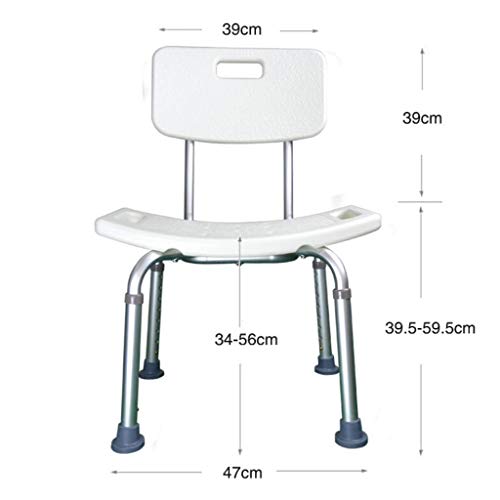 Tabouret de bain ménage femme enceinte et chaise de douche avec dossier