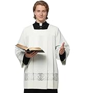 Amazon.co.jp: [ANDHOM] 神父牧師 司祭司教 ローブ 法衣 カソック 祭服