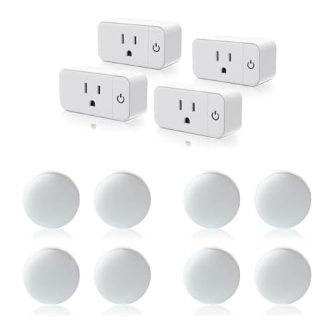 4pcs Smart Plug Mini Bundle with 4pcs 3CCT Night Light and 4pcs 4Color Night Light Cover
