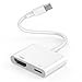 FUHAYA [Certificato MFi] Adattatore USB-C a HDMI 4K@60Hz con porta di ricarica rapida 100W per iPhone 16/16 Plus/16 Pro/16 Pro Max/15 Pro Max a TV, proiettore, monitor immagine