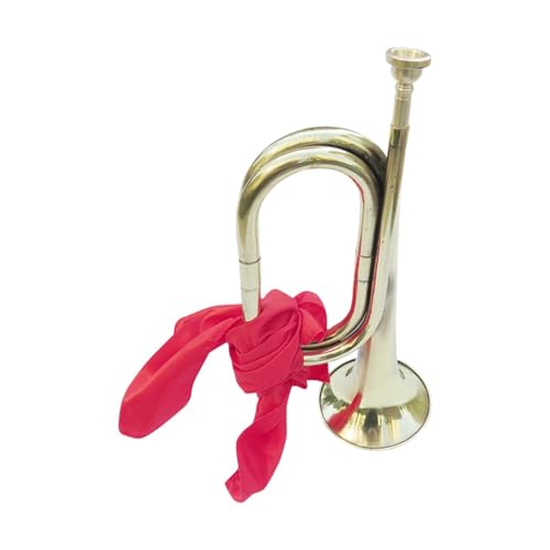 MotiveTech Trompeta de de caballería, Trompeta de 33 cm, Instrumento Musical de latón Grueso para...