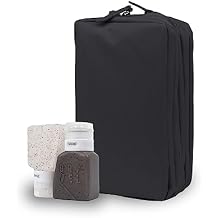 Gravel Silicone Travel Bottles & Explorer PLUS Toiletry Bag Leakproof, TSA Approved