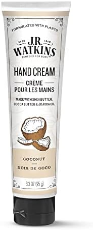 J.R. Watkins Natural Moisturizing Hand Cream, Coconut, 3.3oz