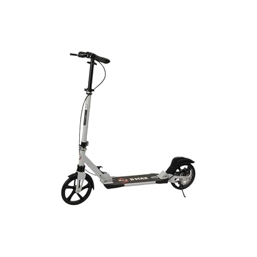 Effonek 大人用スクーター、若者通勤者向けスクーター、二輪、折りたたみ式、軽量 (ホワイト)