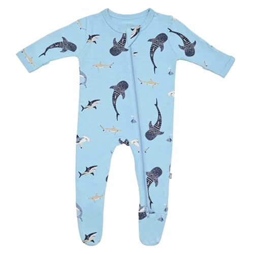 Image of KYTE BABY Unisex Zipper Closure Footies, Rayon Made From Bamboo, 0-24 Months