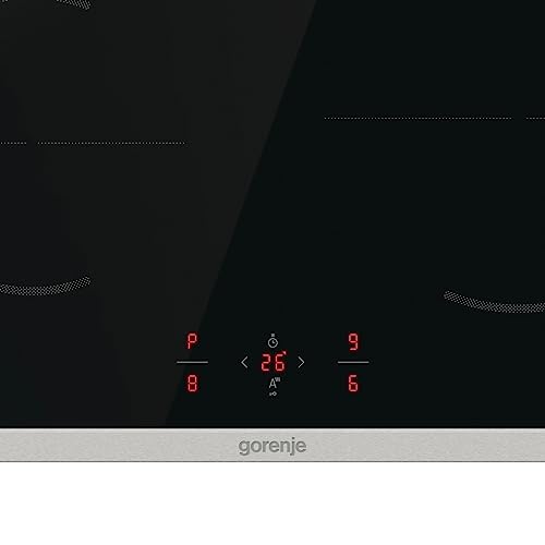 Gorenje OptiBake Black Set 5 Herd-Set mit Induktionskochfeld, 77L, Made in Europe, AquaClean, ExtraSteam, AirFry, PizzaMode 300°C, PerfectGrill, Teleskopauszüge, schwarz