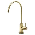 Express Water Modern Reverse Osmosis Drinking Water Faucet - Antique Brass, 100%, High-Arc Angled Spout, Easy Install, Low Maintenance