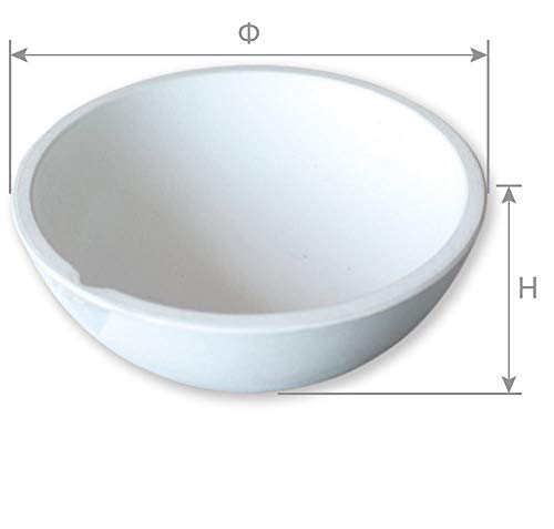 OTOOLWORLD Ceramic Crucible Bowl Dish Cup Furnace Melting Casting Refining Gold Silver (1000g)