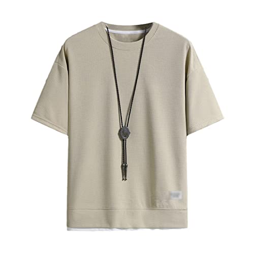 T-shirt ample homme Xingse confection classique haut de gamme manches courtes L