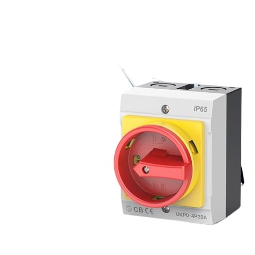 Sectionneur de sécurité étanche IP65 4 pôles 10A, boîtier robuste rotatif AC - 2