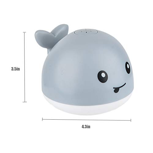Gigilli Baby Bath Toys Gifts, Rechargeable Baby Toys Whale, Light Up Bath Toys, Sprinkler Bathtub Toys for Toddlers… - Image 4