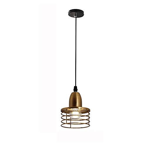 Lámpara colgante de hierro de primavera LED moderna para iluminación de techo de pasillo