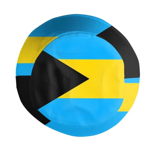 Image of Bahamas Flag Bucket Hats Fashion Sun Cap Packable Flag Fisherman Hat for Women Men Summer Travel Hat