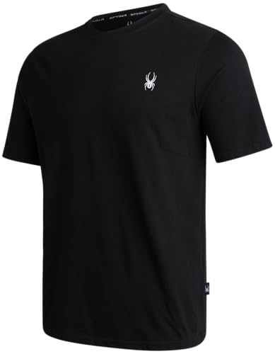Spyder Mens T-Shirts - Soft Cotton Blend Crew Neck Short Sleeve Graphic Tees for Men - Casual Shirts for Daily Wear (S-XL)4