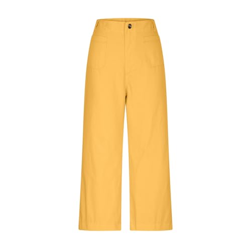Women Cropped High Waisted Wide Leg Pants Stretchy Casual Dressy Work Pants Straight Leg Lounge Trousers with Pockets4