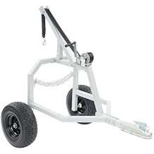 ATV Log Skidding Arch, Heavy Duty Steel Dolly with 16" Inflatable Tires, 24" Wood Hauler for Farm & Commercial Transport, 1500 lbs Capacity