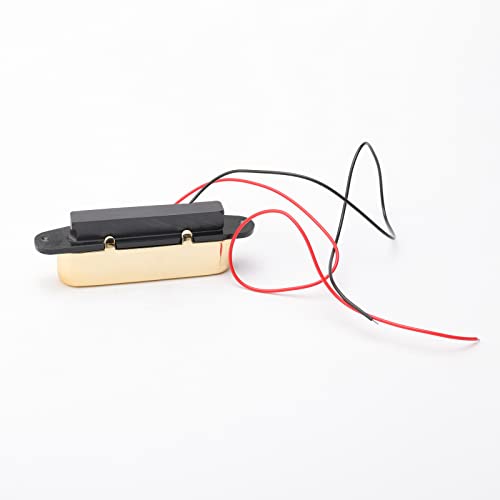 Gold Tele Single Coil Neck Pickup Electric Guitar Pickup for Fd Tele Replacement - Thumbnail 4