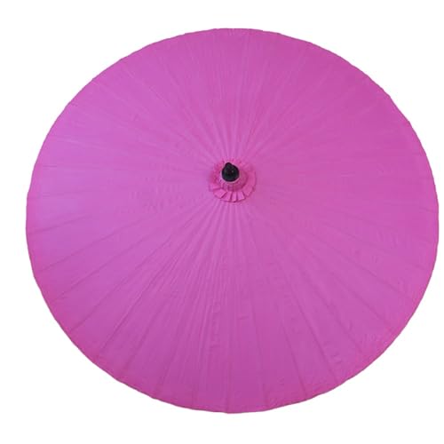 WATAOW Parasol en Papier Huilé De Bambou | Adapté Aux Jardins, Terrasses Extérieures, Plages, Marchés, Restaurants |Parasol Décoratif |Disponible en Plusieurs Couleurs(Rose)