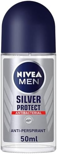 NIVEA MEN Silver Protect, Antiperspirant for Men, Antibacterial P...