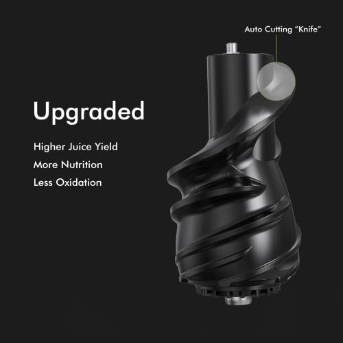 Masticating Juicer Machine, Sifene Whole Juicer, Vertical Cold Press Juicer, Juice Maker Extractor With 3.2" Big Mouth For Whole Fruits And Vegetables, Easy To Clean, Gray #TOP5