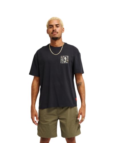 Quiksilver Bob Marley Warhead t-shirt homme noir M au graphisme soigné