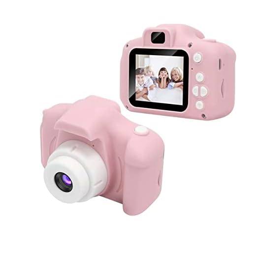 WEVM, Lerkely Camara para Niños, Infantil Cámara de Fotos para Niños pequeños 2 Inch HD Pantalla with Calidad 32GB TF, Regalos de Cumpleaños 3 a 12 años Niños y niñas (Rosa)