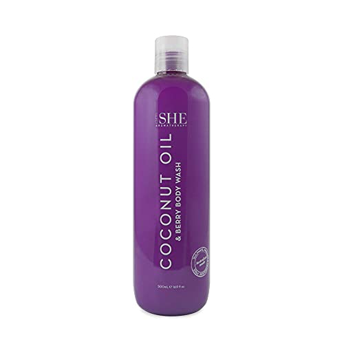 OM SHE Aromatherapy Coconut Oil & Berry Shower Gel