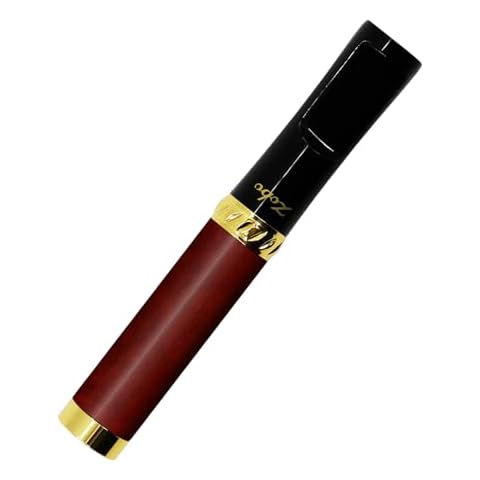 CaLeQi Cigarette Holder 24k Gold Plated Clean-Type Vintage Cigarette Holder Wooden,Cigarette Filters Reusable with Multi-Filtering for Standard Size Cigarettes Ø8mm,Slim Cigarettes Ø6mm and Ø5mm Cover
