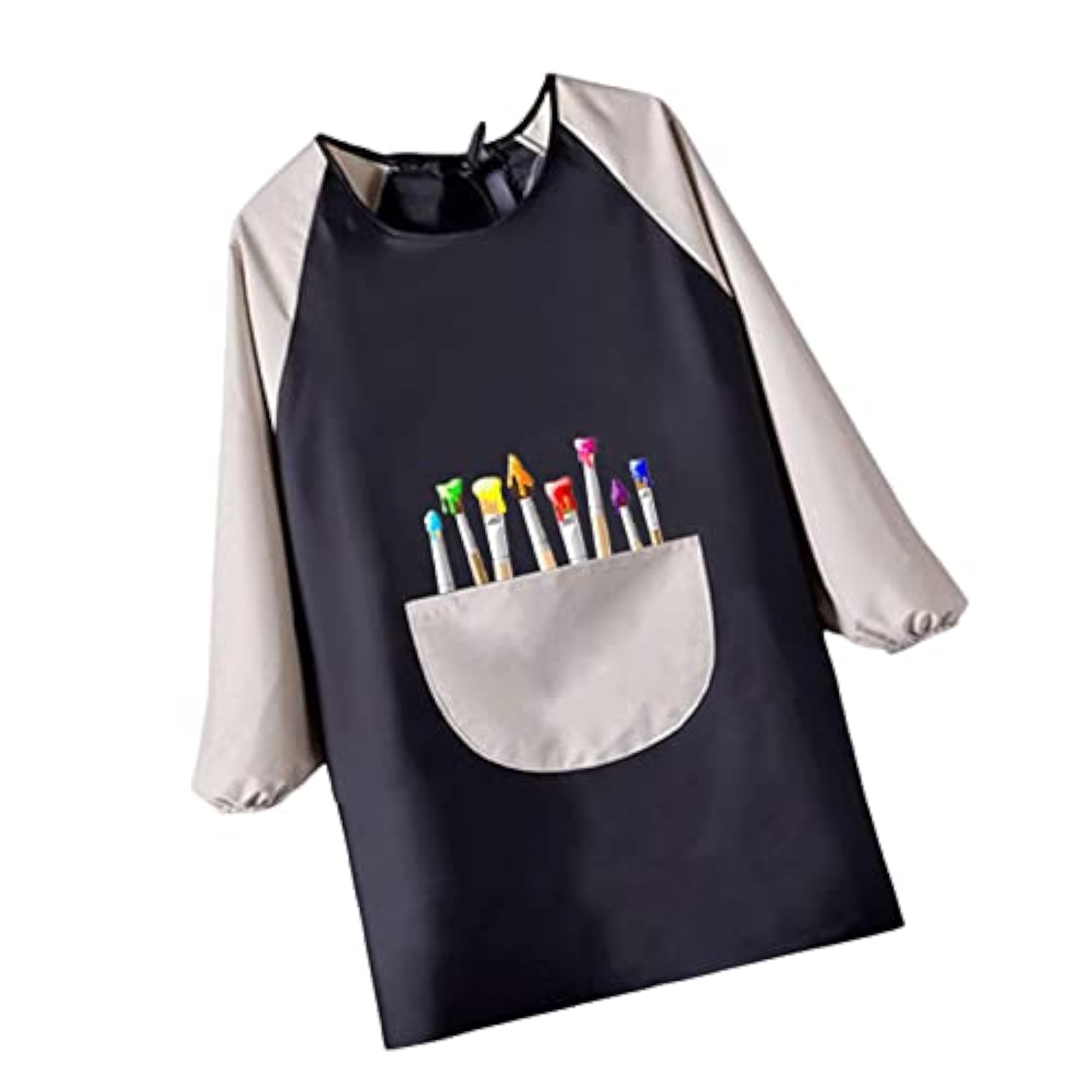 Cartoon Kids Painting Apron with Palettes Pattern