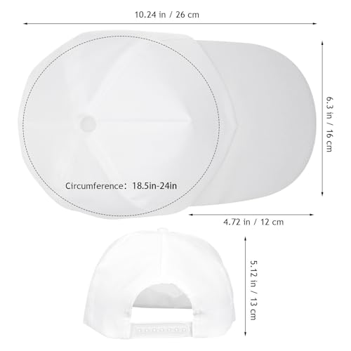 Casquettes de baseball blanches avec feutres pour activités créatives durables - 5