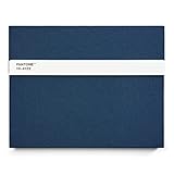 Pantone 19-4122 Notebook with Pen and Ruler, 160 Pages, External Dimensions LxWxD: 240 x 190 x 20 mm, Dark Blue