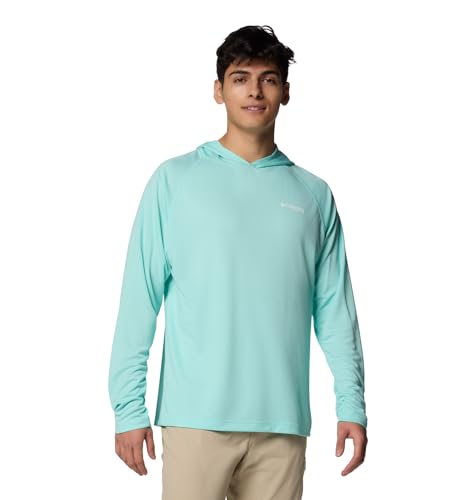 Columbia Men's PFG Solar Stream Hoodie, Gulf Stream, Small