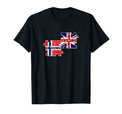 Norway UK Vintage Flag British Norwegian T-Shirt