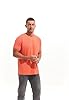 RONOMO Men's Solid Color Comfortable T-Shirt(JS Orange XXXL) #2