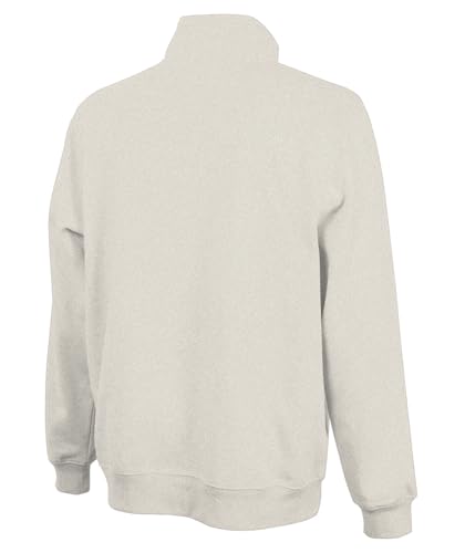 Image of Charles River Apparel Unisex Crosswind Quarter Zip Sweatshirt, Soft Cotton Blend Pullover with Pockets